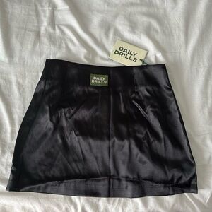 Daily Drills Black Mini Skirt